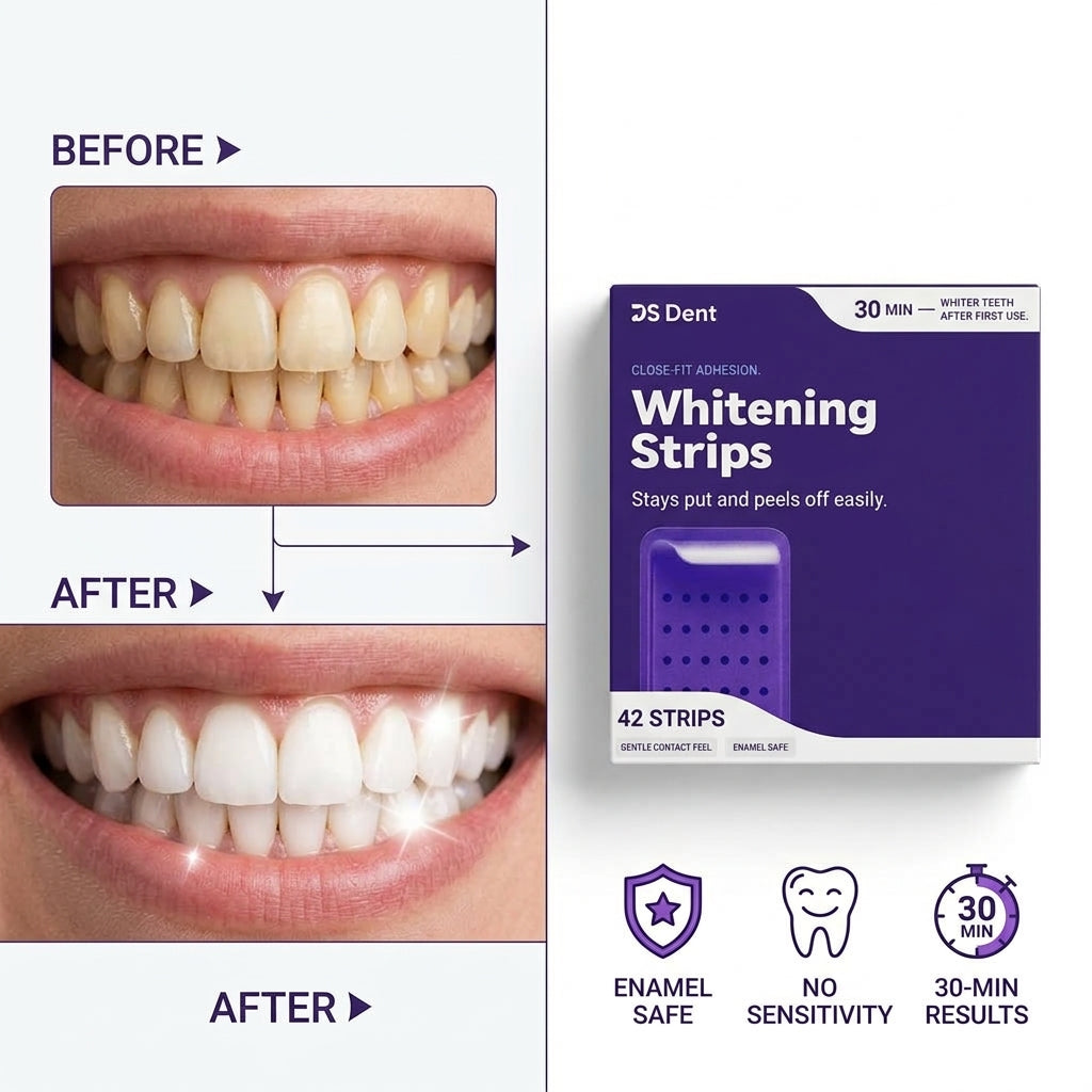 DS Dent Purple Whitening Strips – 42 Strips